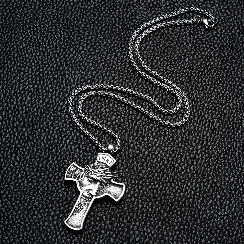 Croix de Jésus avec portrait