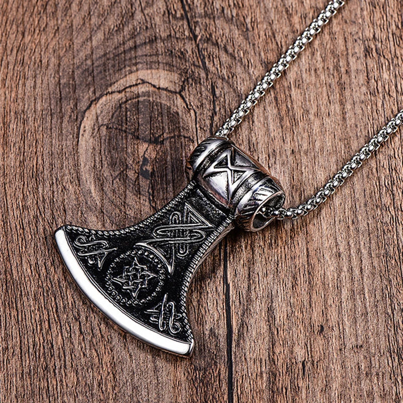 Hache viking collier