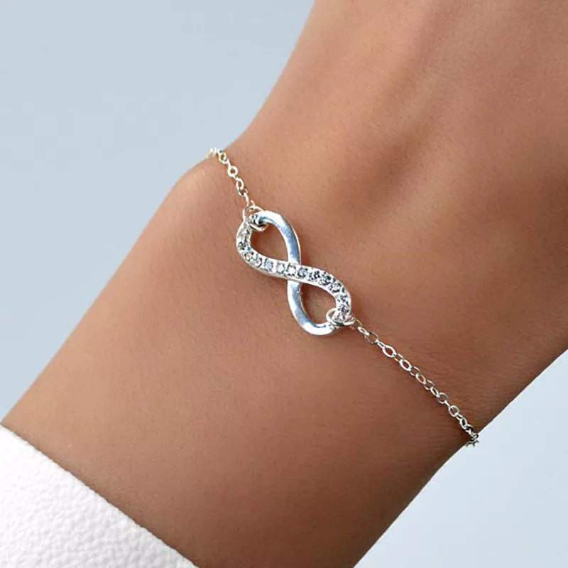 Bracelets infinis en cristal